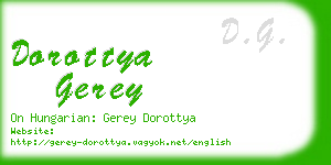 dorottya gerey business card